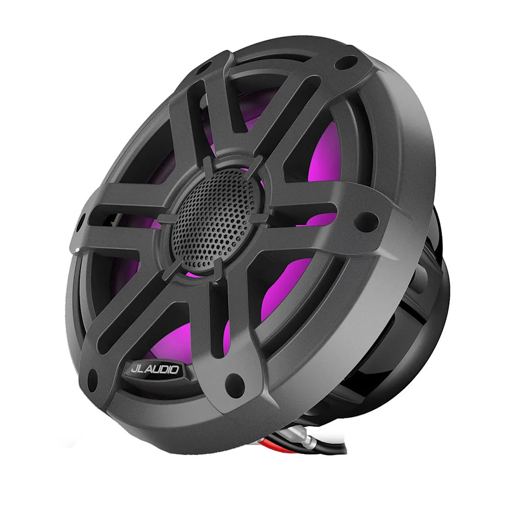 JL Audio M200 Marine Speakers 77 wLED Grey Sport Grille 0100475701