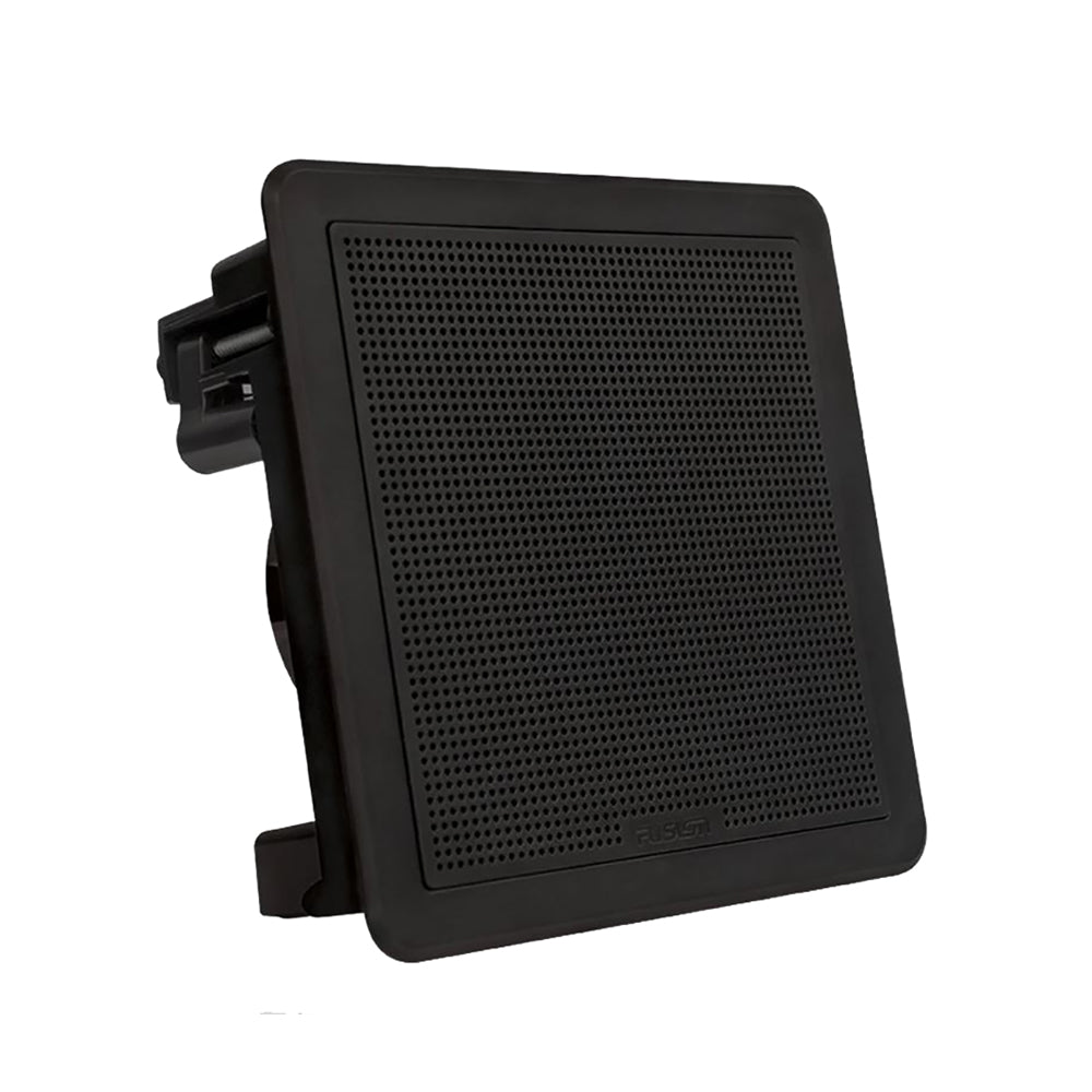 Fusion FM65SB FM Series 65 120 Flush Mount Square Marine Speakers Black Grill 120W 0100229911