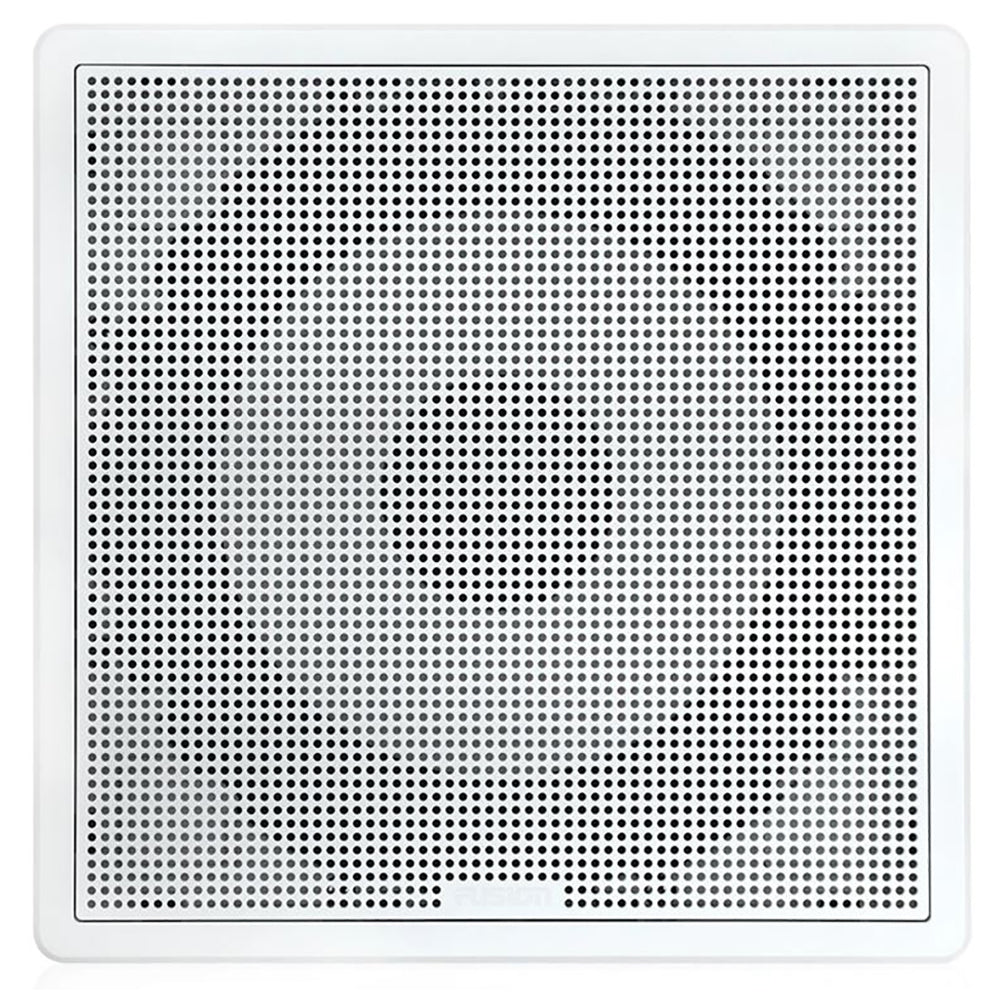 Fusion FMS10SW FM Series 10 400W Flush Mount Marine Subwoofer  Square Grill  White 0100230110