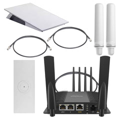 Starlink High Performance Kit Gen 3 No Router - With - Peplink Max Br1 Pro 5G Bundle - Max Speeds 450Mbps - Starlink Flat High Performance Kit x 1,  Peplink Max Br1 Pro 5G x 1