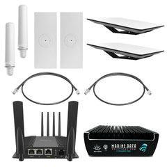 Starlink Flat High Performance Kit Gen 2 Romeo Foxtrot Bundle – Max Speeds 400Mbps – 800Mbps – 2 x Starlink Flat High Performance Kit, 1 x Peplink Max BR1 Pro 5G, 1 x MDS Blender